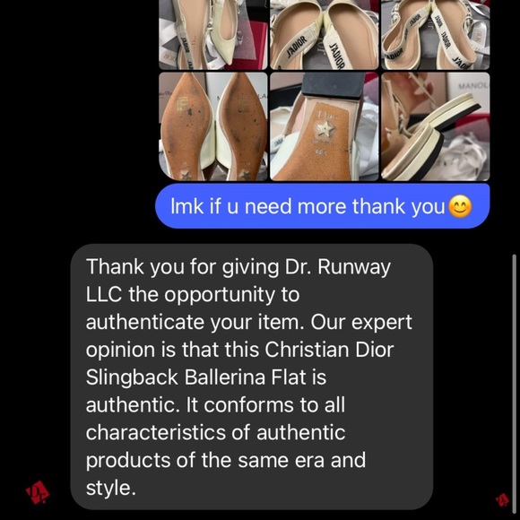 CHRISTIAN Dior J'adior Off White Slingback Flats⭐️ - Picture 11 of 11